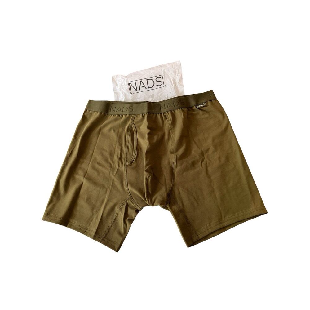 NADS Organic Cotton Trunk Mens Underwear - Army Green Turkey Size XL